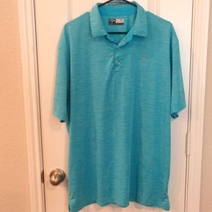 Callaway Men's Large Turquoise Opti dry Golf Polo